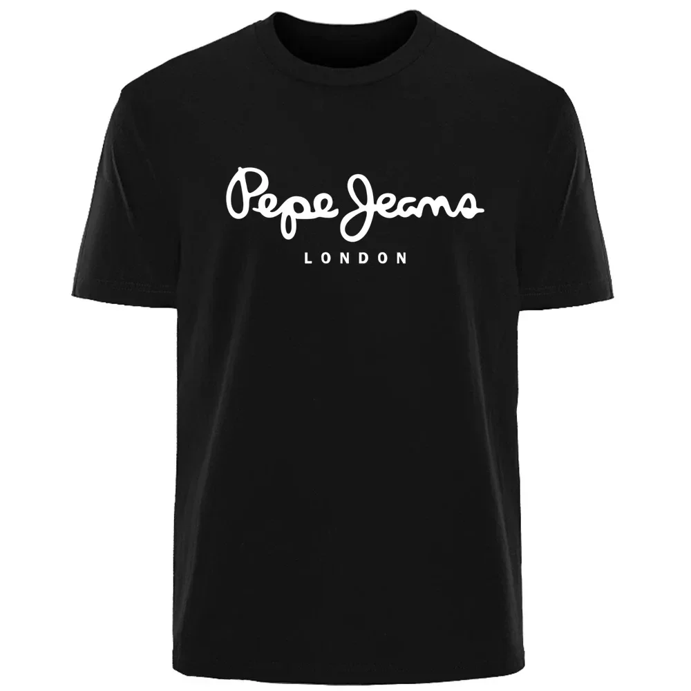 Street Fashion In London - 2026 ใหม่เปเป้ ยีนส์ ลอนดอนเสื้อยืดแขนสั้นโลโก้ผู้หญิงแบรนด์หรูเสื้อคู่ชายหญิงสไตล์สตรีทแบบเป็นกลาง