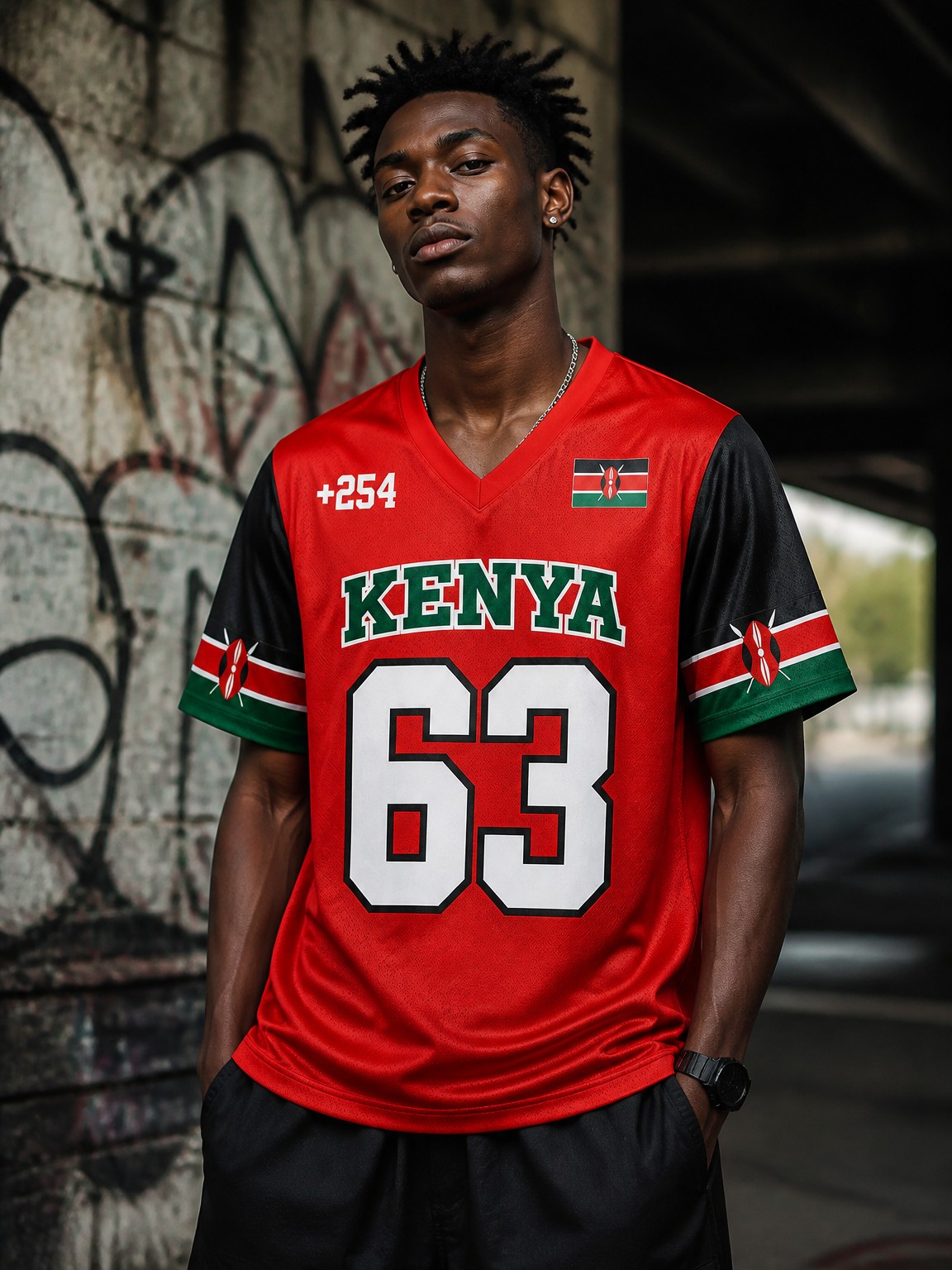 Street Fashion Kenya - เสื้อยืดคอวีแขนสั้นสไตล์ฮิปฮอปสำหรับผู้ชายพร้อมพิมพ์ลายตัวเลข, ทรงหลวม, เสื้อฤดูร้อน, แฟชั่นมาใหม่