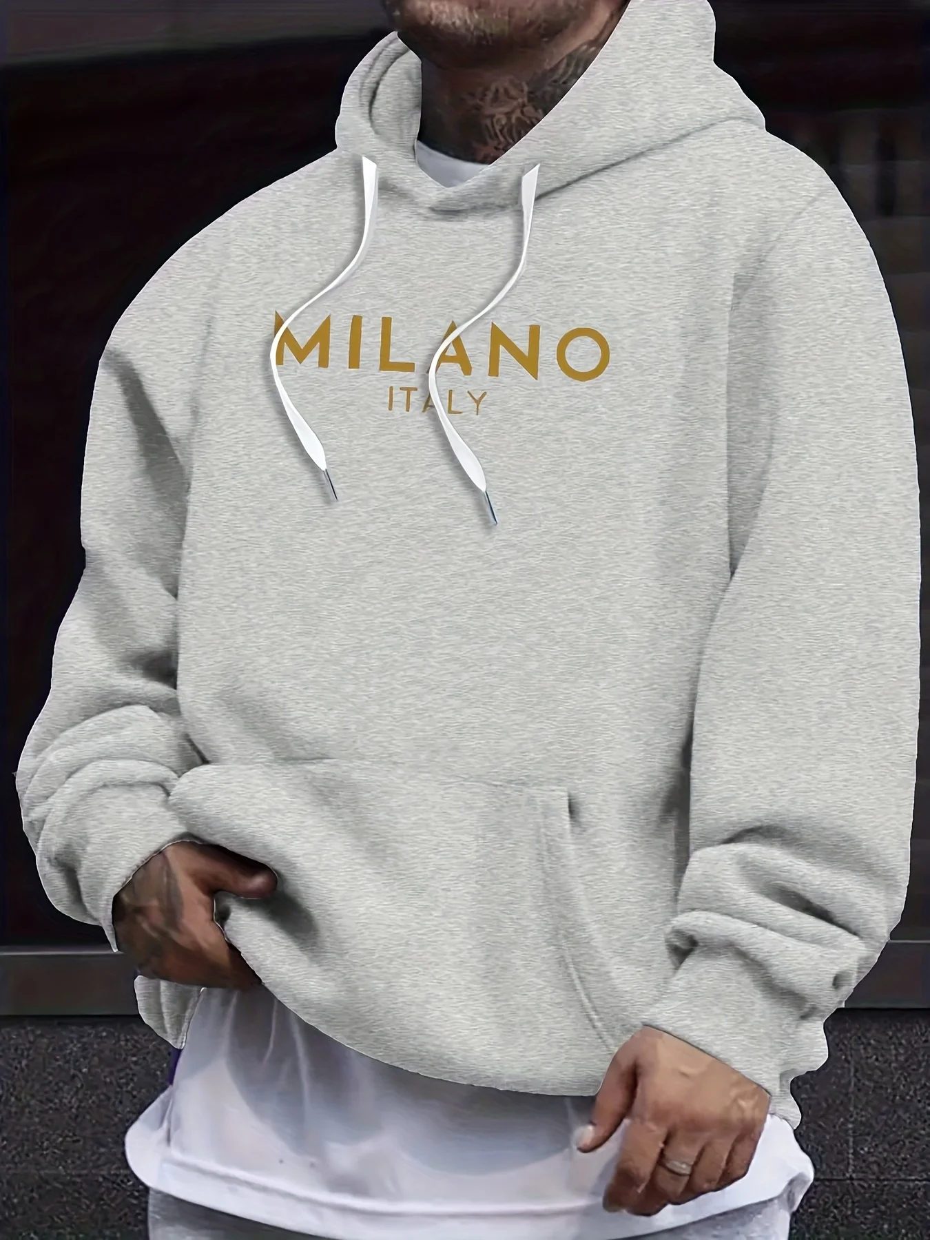 เสื้อสเวตเตอร์มีฮู้ดสำหรับฤดูใ - Street Fashion Milano บทวิจารณ์และราคา