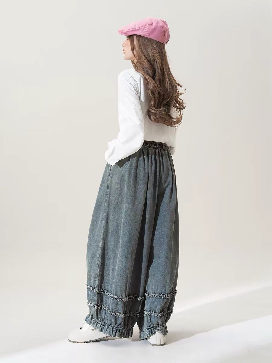 กางเกงผู้หญิงสไตล์ญี่ปุ่นย้อนย - Japanese Street Fashion Female บทวิจารณ์และราคา