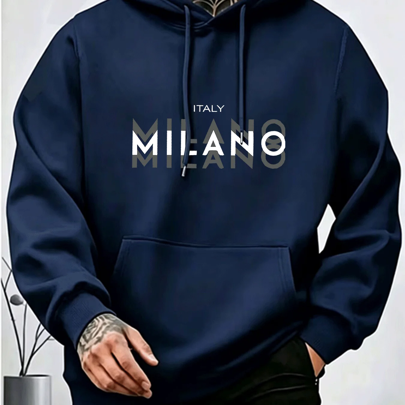 เสื้อฮู้ดพิมพ์ลายตัวอักษร MILA - Street Fashion Milano บทวิจารณ์และราคา