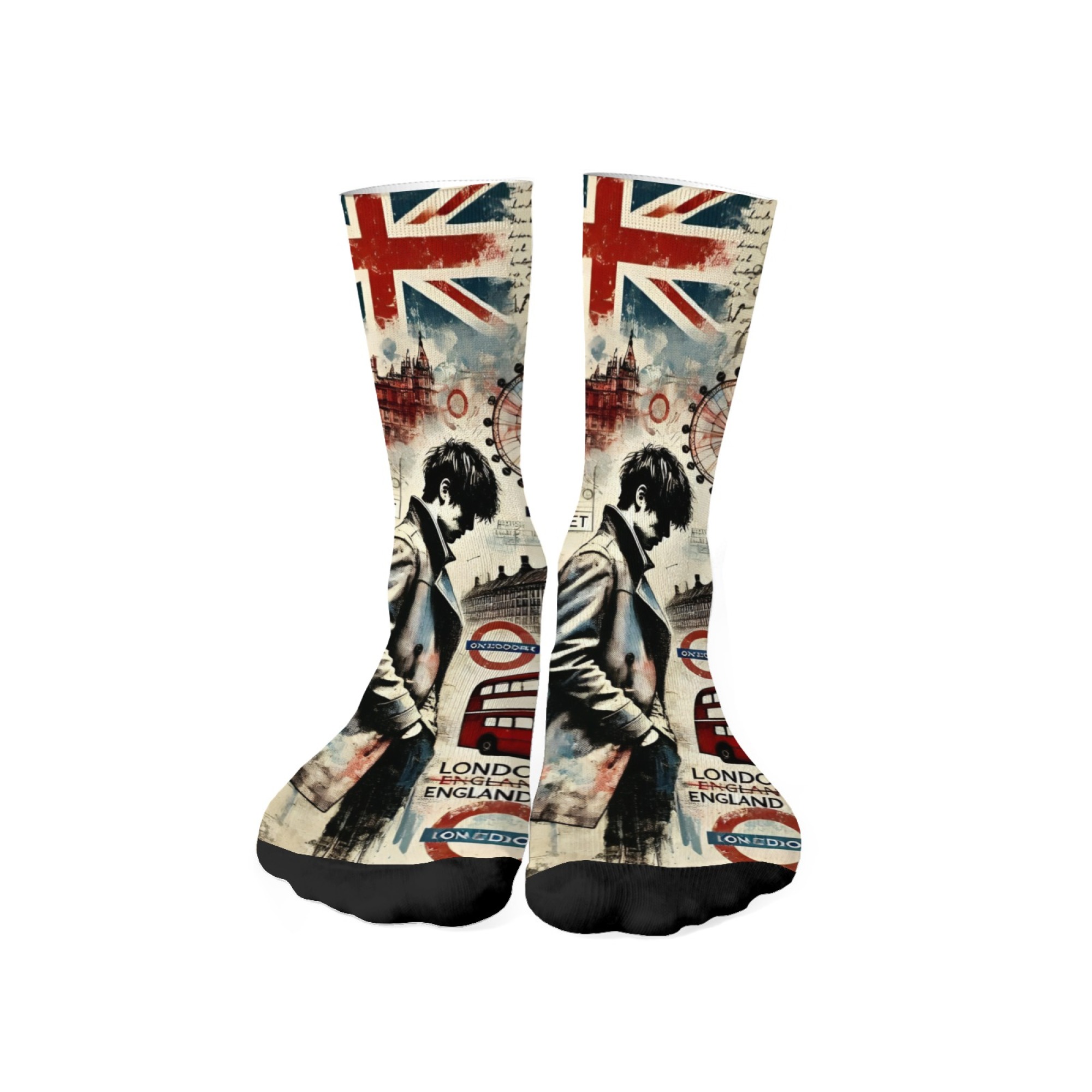 ถุงเท้าผู้ชายลาย London Melanc - Street Fashion In London บทวิจารณ์และราคา