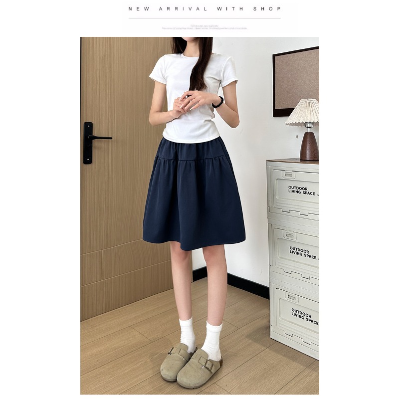 กระโปรงทรงเอเอวสูงสไตล์ญี่ปุ่น - Japanese Street Fashion Female บทวิจารณ์และราคา