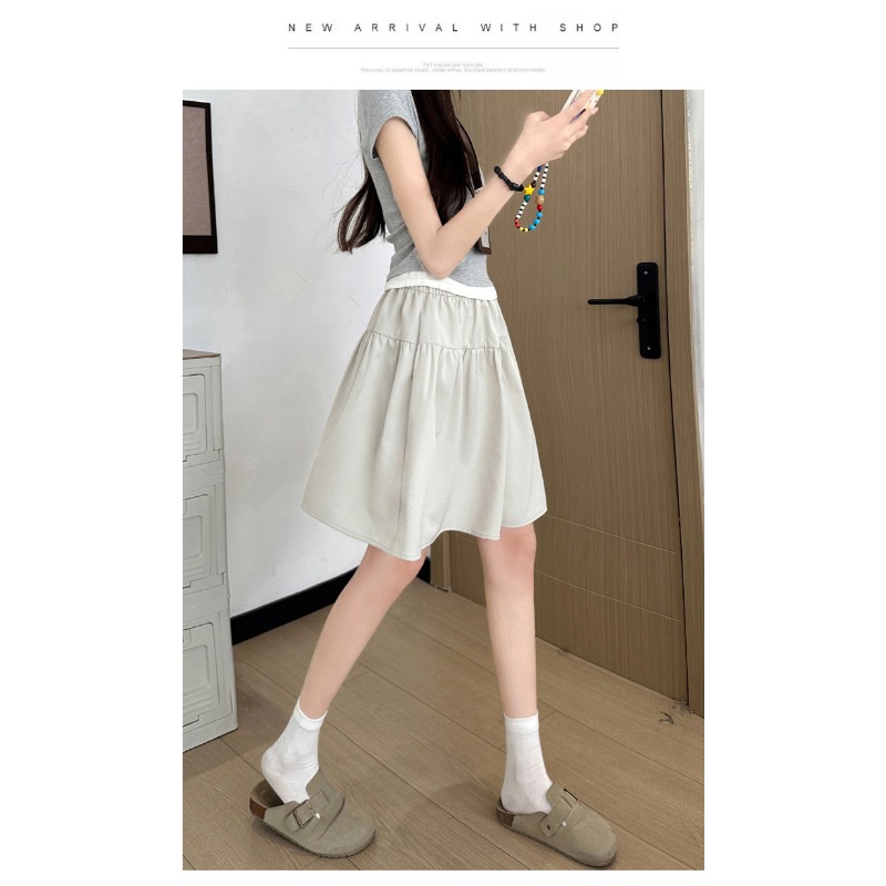กระโปรงทรงเอเอวสูงสไตล์ญี่ปุ่น - Japanese Street Fashion Female บทวิจารณ์และราคา