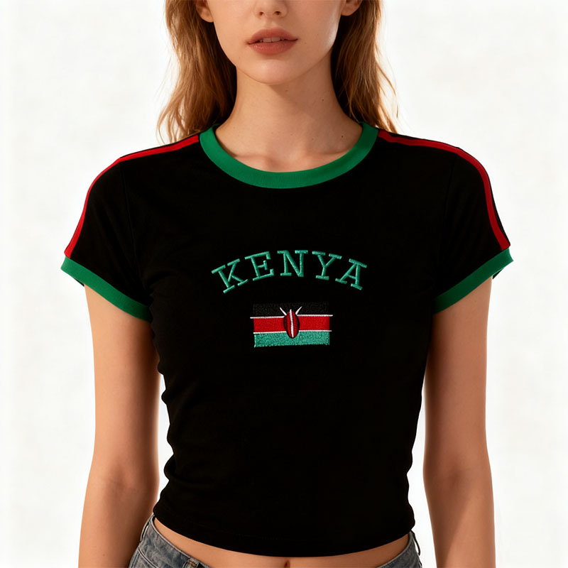 เสื้อครอปพิมพ์ลายสไตล์เคนยา Y2 - Street Fashion Kenya บทวิจารณ์และราคา