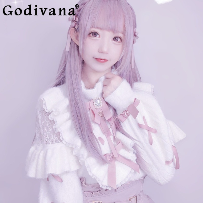 เสื้อสเวตเตอร์สไตล์ญี่ปุ่น ผลิ - Japanese Street Fashion Female บทวิจารณ์และราคา