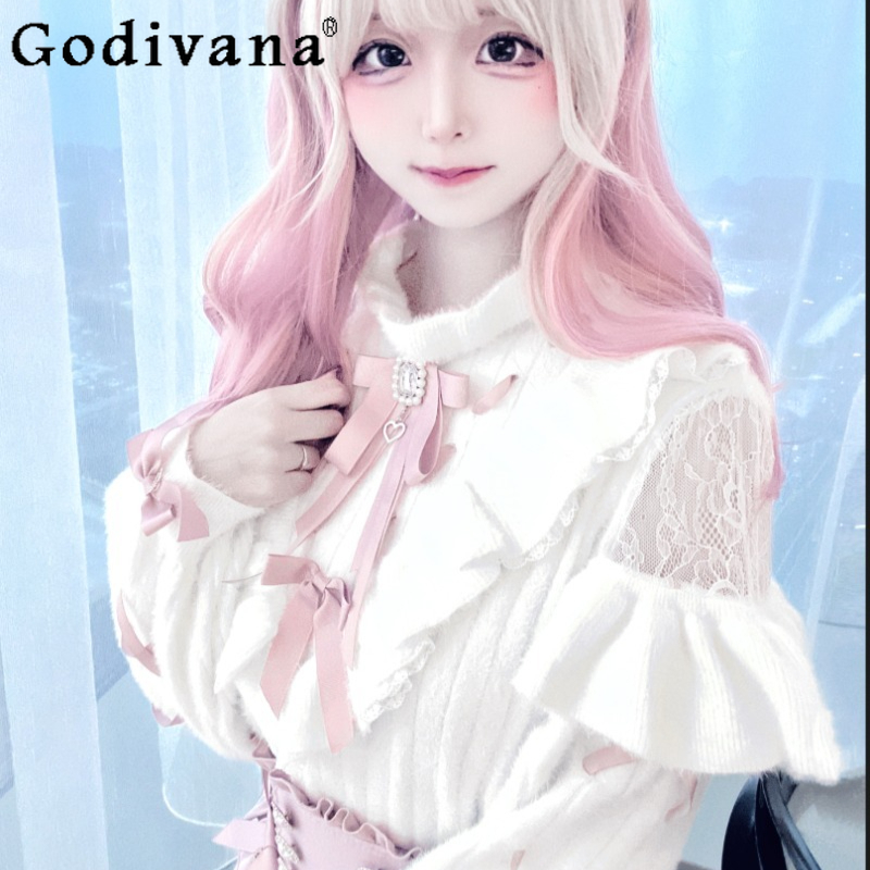เสื้อสเวตเตอร์สไตล์ญี่ปุ่น ผลิ - Japanese Street Fashion Female บทวิจารณ์และราคา